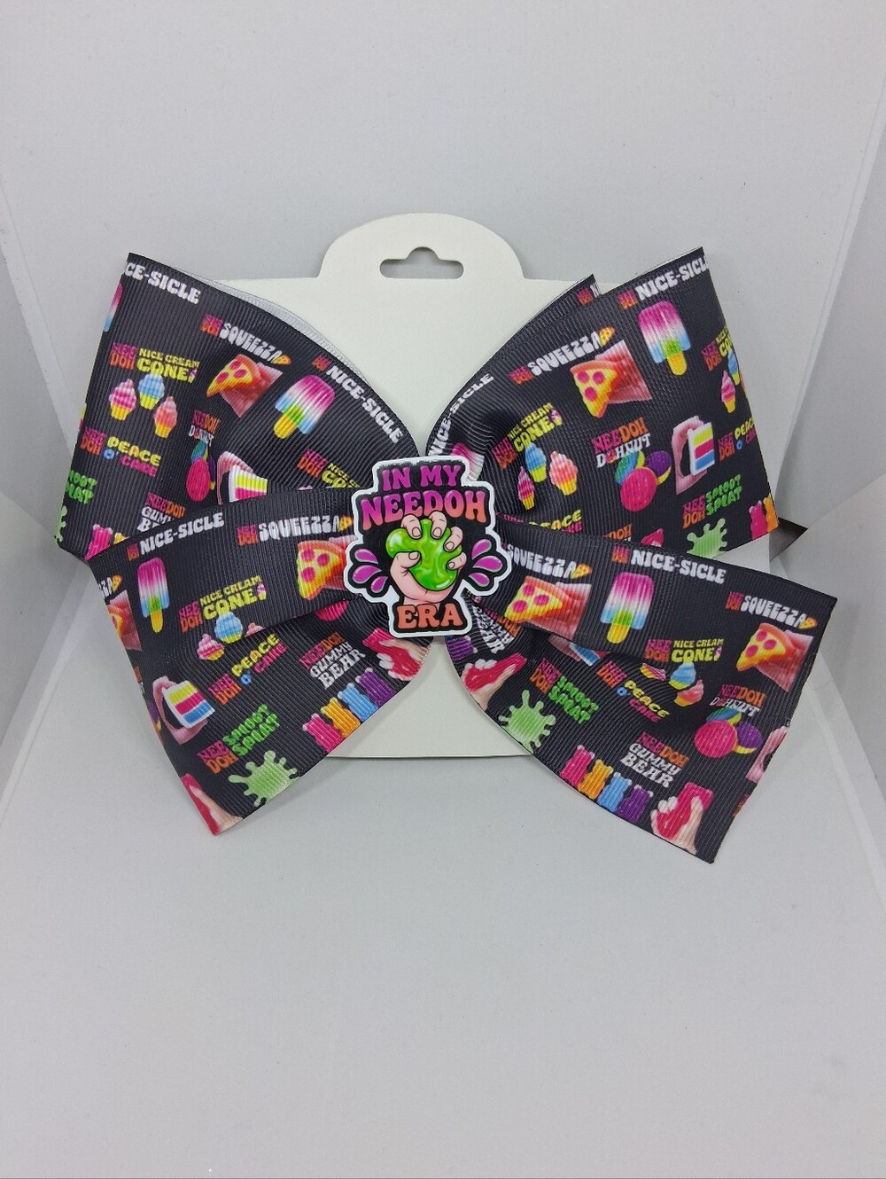 Needoh Kids Black Multi 'In My Needoh Era' Hair Bow